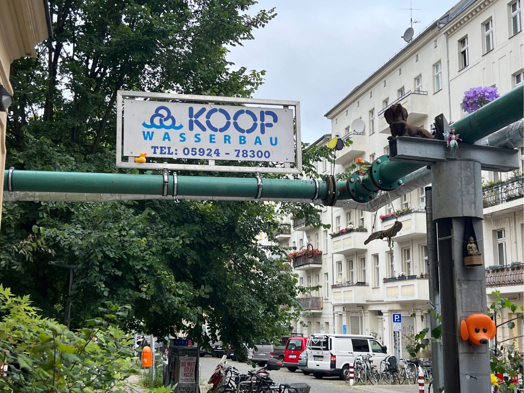 Kunst en ontmoetingsplaats op de bouwplaats in Berlijn-Kreuzeberg 2
